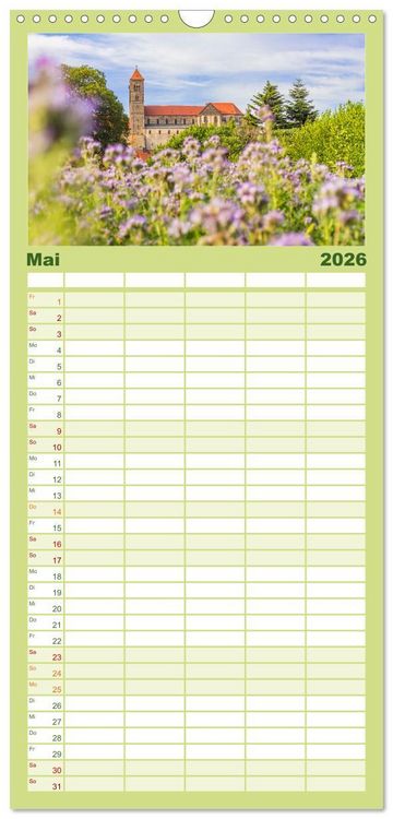 Produktbild: Familienplaner 2026 - Der Harz - eine geheimnisvolle Welt mit 5 Spalten (Wandkalender, 21 x 45 cm) CALVENDO