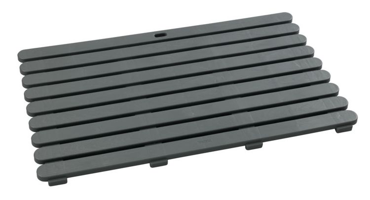 Produktbild: Badematte Mod. Indoor & Outdoor Grau, 50 x 80 cm, mit rutschhemmender Struktur