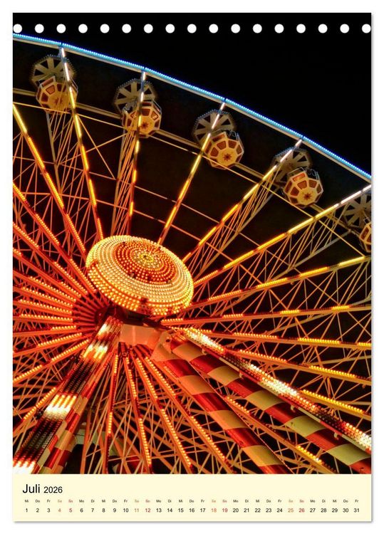 Produktbild: Riesenrad - hoch hinaus (Tischkalender 2026 DIN A5 hoch), CALVENDO Monatskalender