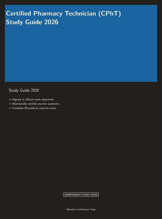 Produktbild: CPhT Pharmacy Technician Certification Exam Prep 2026
