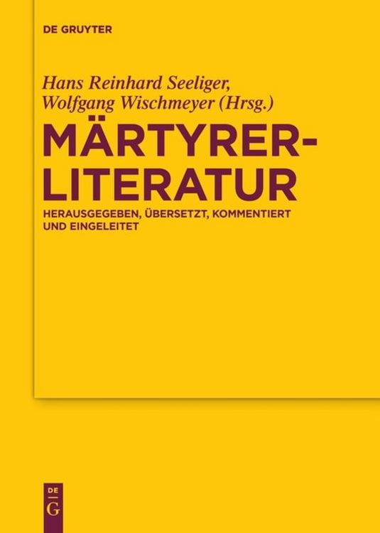 Produktbild: M&auml;rtyrerliteratur