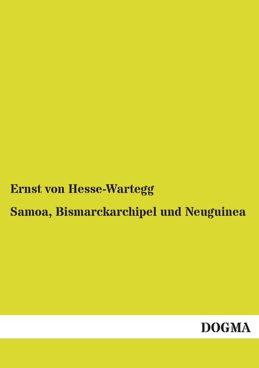 Produktbild: Samoa, Bismarckarchipel und Neuguinea