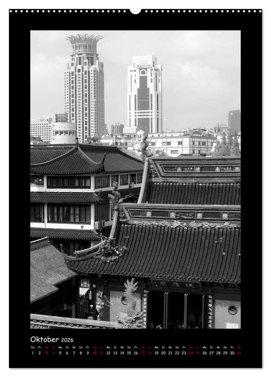 Produktbild: Shanghai zwischen Tradition und Business (hochwertiger Premium Wandkalender 2026 DIN A2 hoch), Kunstdruck in Hochglanz