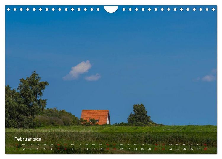 Produktbild: Insel Hiddensee - Wildromantisch unber&uuml;hrt (Wandkalender 2026 DIN A4 quer), CALVENDO Monatskalender