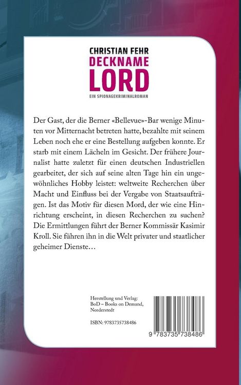 Produktbild: Deckname Lord