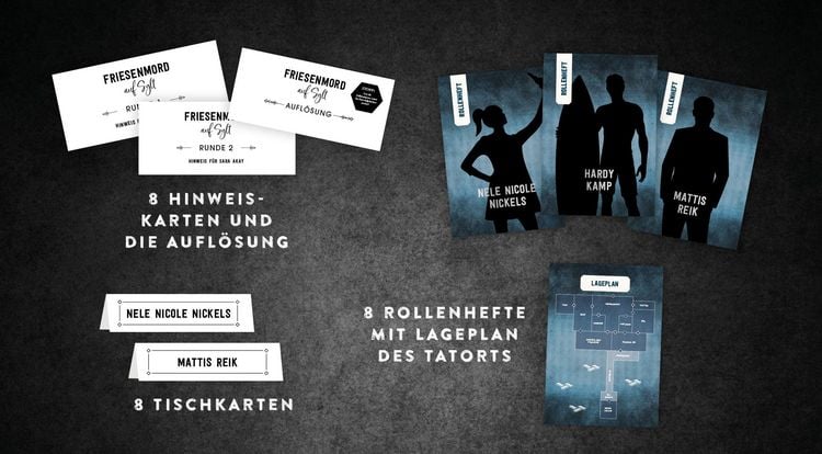 Produktbild: Crime & Dine &ndash; Das Krimi-Dinner-Set: Friesenmord auf Sylt