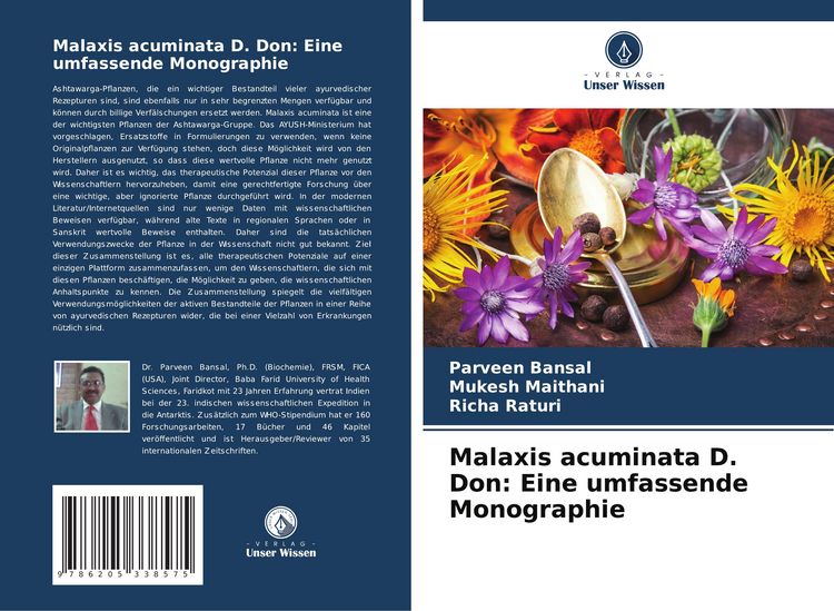 Produktbild: Malaxis acuminata D. Don: Eine umfassende Monographie
