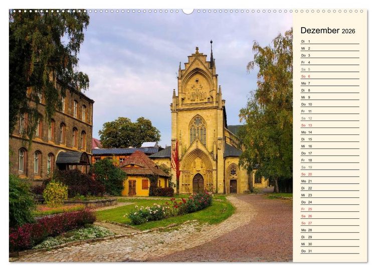 Produktbild: Saale-Unstrut - Region aus Wein und Stein (hochwertiger Premium Wandkalender 2026 DIN A2 quer), Kunstdruck in Hochglanz
