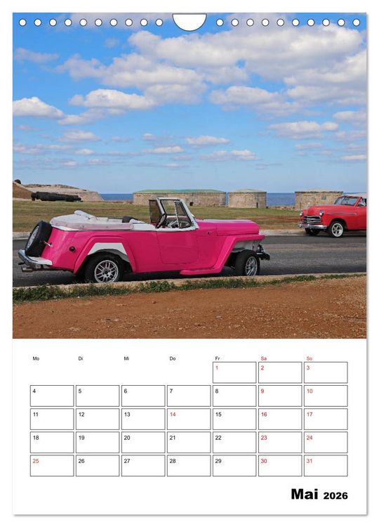Produktbild: KARIBIK Oldtimer auf Kuba (Wandkalender 2026 DIN A4 hoch), CALVENDO Monatskalender