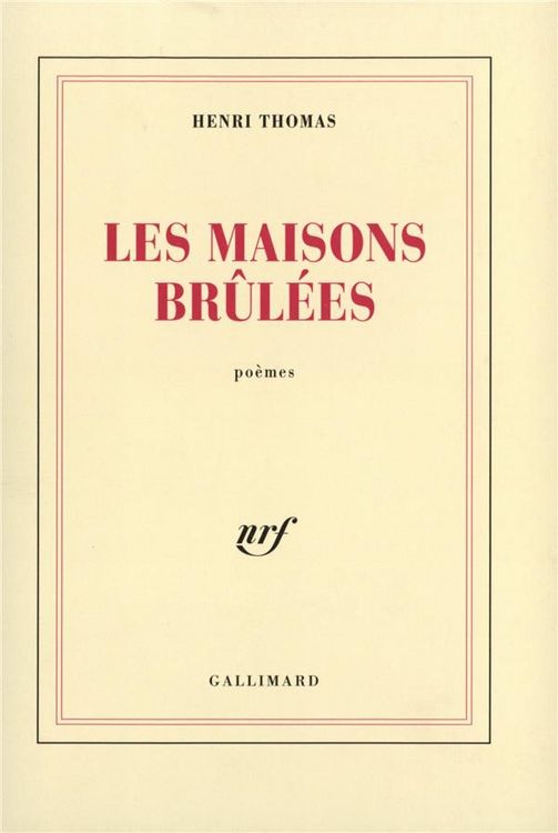 Produktbild: Les maisons br&ucirc;l&eacute;es