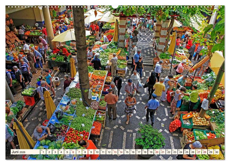 Produktbild: Funchal - Die Hauptstadt von Madeira (hochwertiger Premium Wandkalender 2026 DIN A2 quer), Kunstdruck in Hochglanz