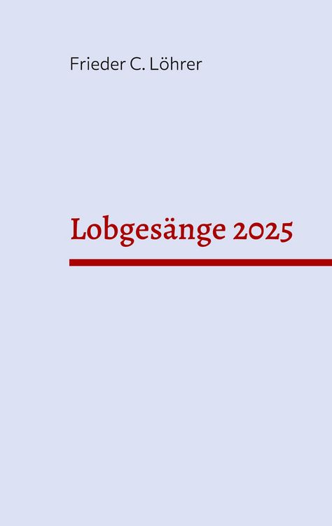 Produktbild: Lobges&auml;nge 2025