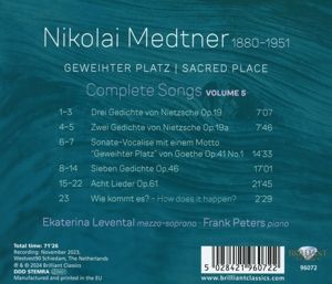 Produktbild: Medtner:Geweihter Platz/Sacred Place