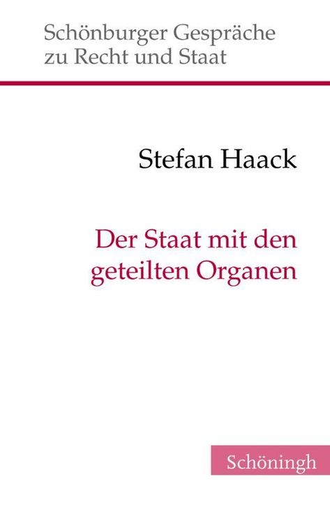 Produktbild: Der Staat mit den geteilten Organen