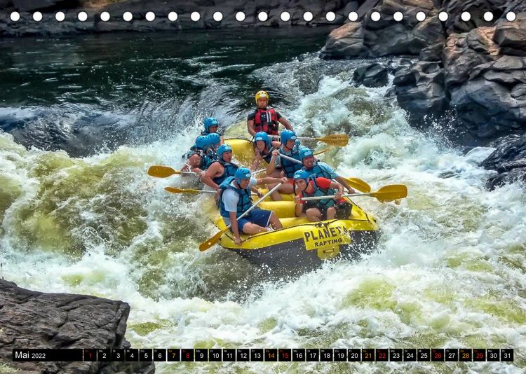 Produktbild: Abenteuer pur - Rafting (Tischkalender 2022 DIN A5 quer)