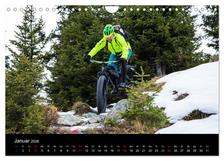Produktbild: Mountainbike Freeride Momente (Wandkalender 2026 DIN A4 quer), CALVENDO Monatskalender