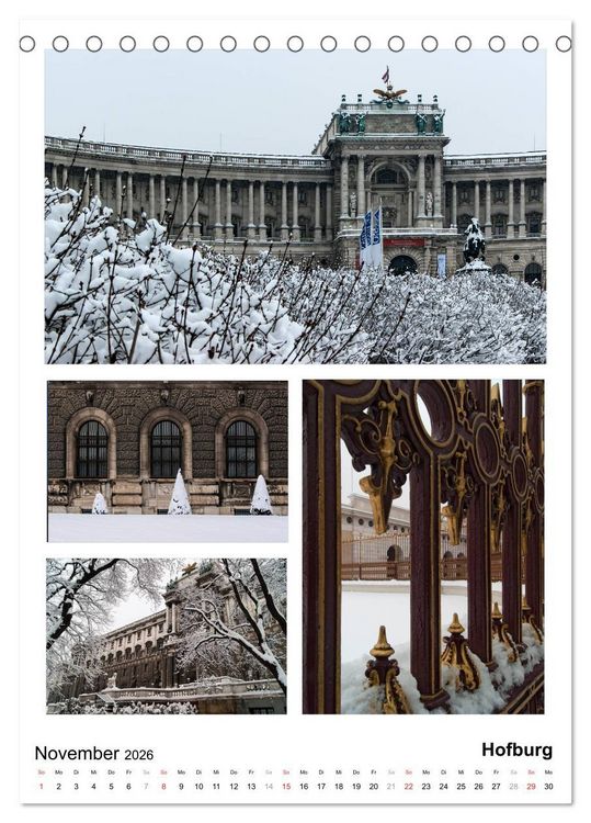 Produktbild: Gr&uuml;sse aus Wien (Tischkalender 2026 DIN A5 hoch), CALVENDO Monatskalender