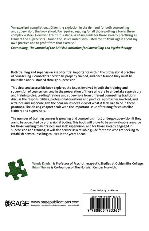 Produktbild: Training and Supervision for Counselling in Action