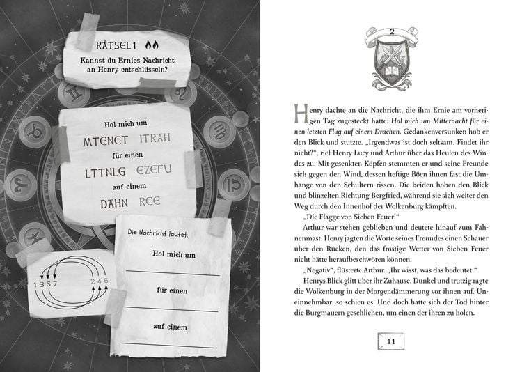 Produktbild: Die geheime Drachenschule: L&ouml;se das R&auml;tsel des ewigen Feuers