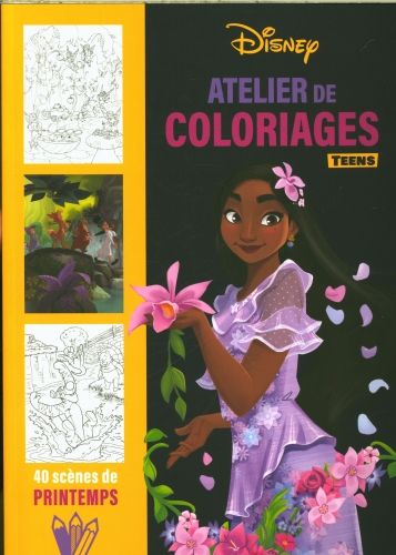 Produktbild: Atelier de coloriages teens : 40 sc&egrave;nes de printemps