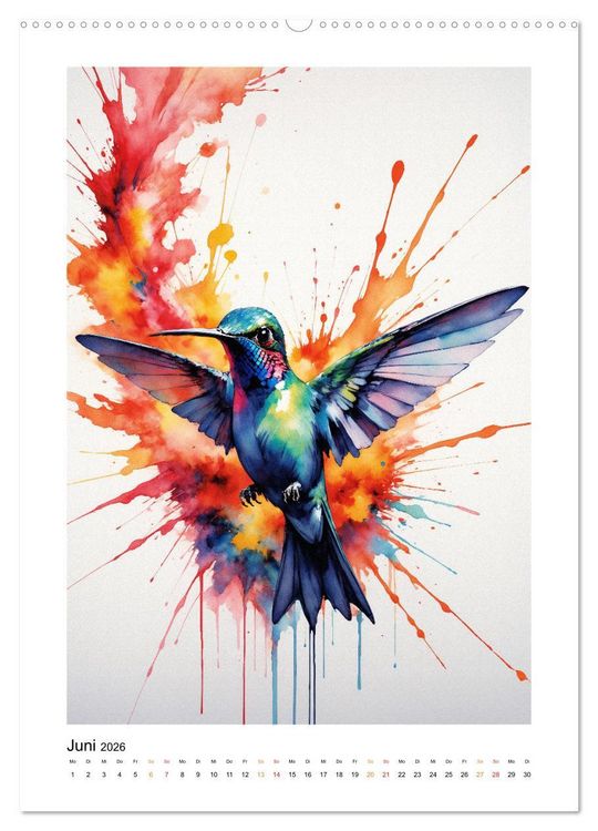 Produktbild: Fantastische Tierwelt: Farbenspiel und Eleganz (hochwertiger Premium Wandkalender 2026 DIN A2 hoch), Kunstdruck in Hochglanz