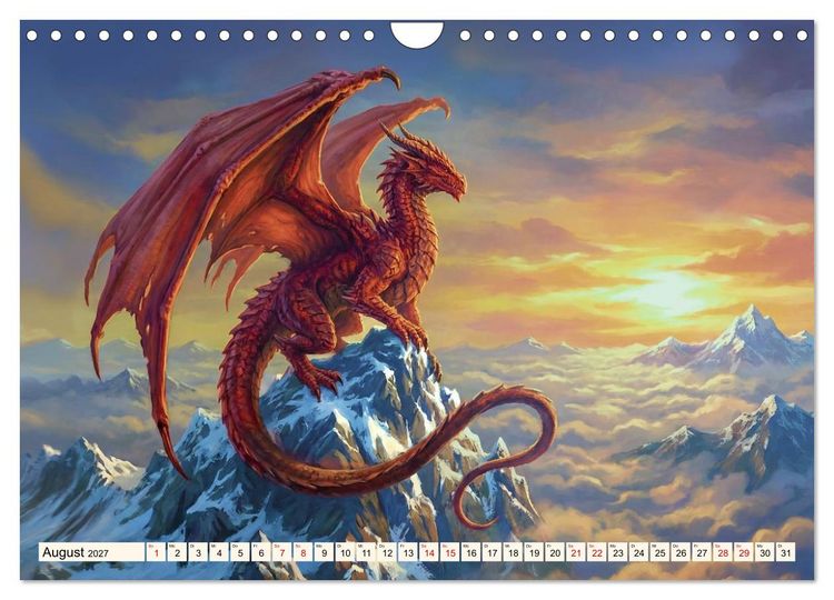 Produktbild: Gesch&ouml;pfe der Legenden - Eine Reise durch die Welt mystischer Wesen (Wandkalender 2027 DIN A4 quer), CALVENDO Monatskalender