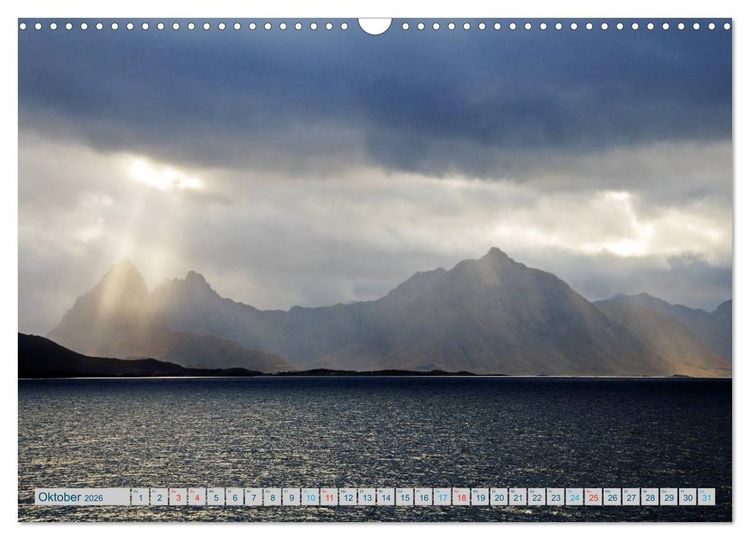 Produktbild: Norwegen - Hurtigruten (Wandkalender 2026 DIN A3 quer), CALVENDO Monatskalender