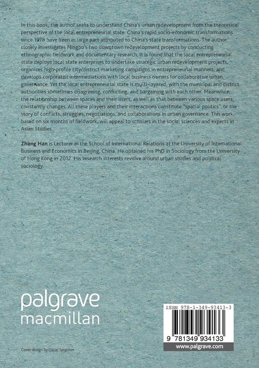 Produktbild: China&rsquo;s Local Entrepreneurial State and New Urban Spaces