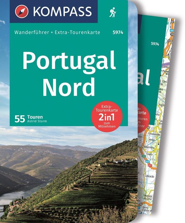 Produktbild: KOMPASS Wanderf&uuml;hrer Portugal Nord, 55 Touren