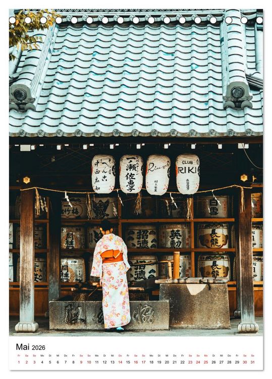 Produktbild: Japan - Moderne trifft auf Tradition. (Tischkalender 2026 DIN A5 hoch), CALVENDO Monatskalender
