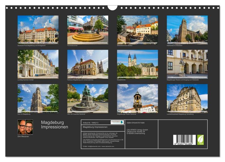 Produktbild: Magdeburg Impressionen (Wandkalender 2026 DIN A3 quer), CALVENDO Monatskalender