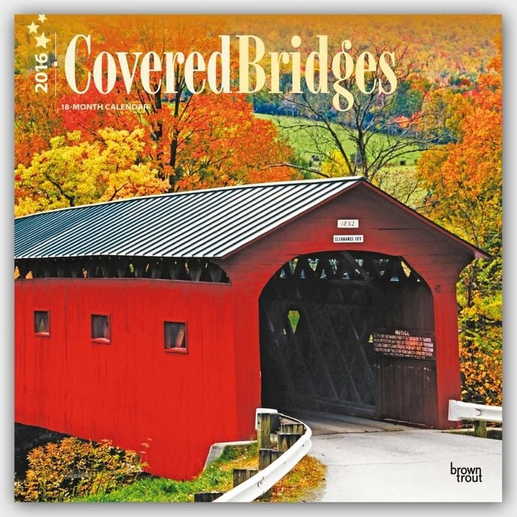 Produktbild: Covered Bridges 2016 - Gedeckte Brücken - 18-Monatskalender