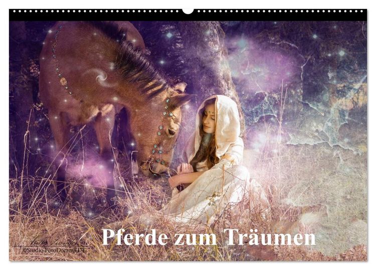 Produktbild: Pferde zum Tr&auml;umen (Wandkalender 2026 DIN A2 quer), CALVENDO Monatskalender