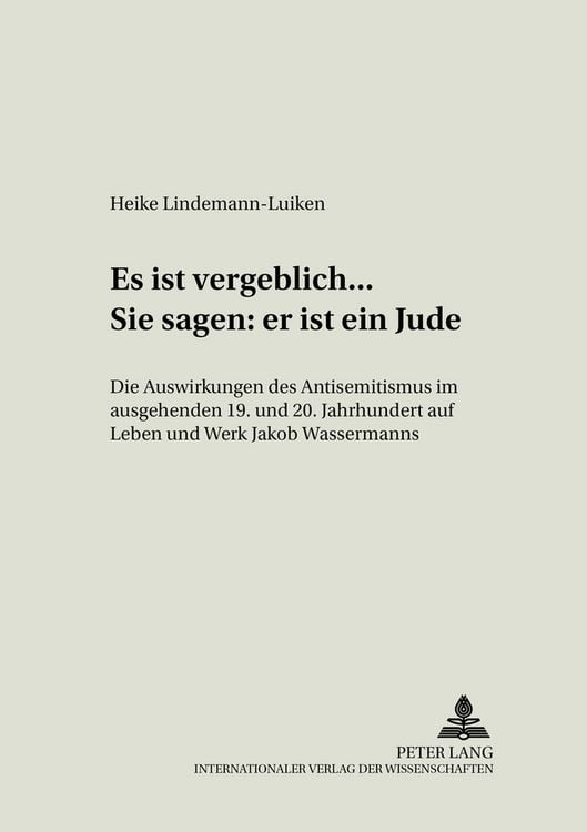 Produktbild: &laquo;Es ist vergeblich... . Sie sagen: er ist ein Jude&raquo;