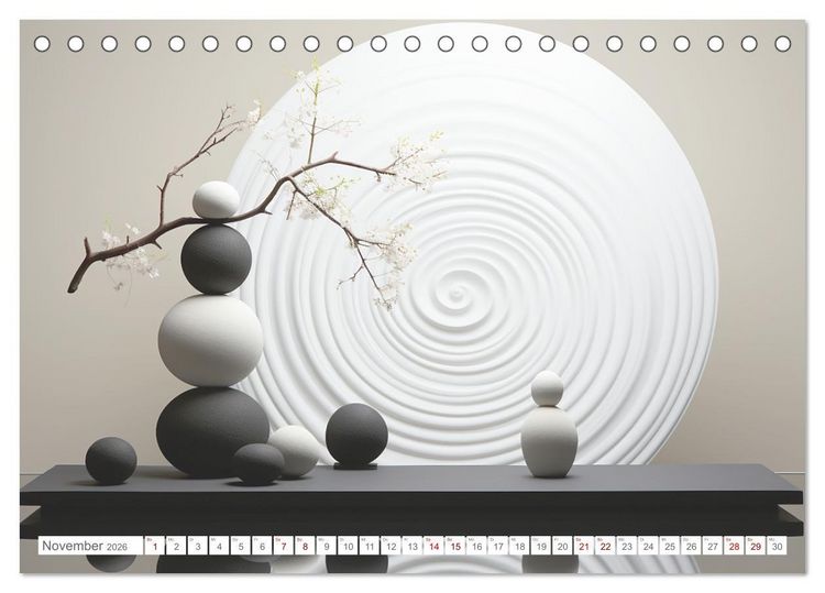Produktbild: Zen (Tischkalender 2026 DIN A5 quer), CALVENDO Monatskalender