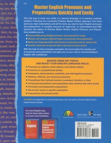 Produktbild: Practice Makes Perfect English Pronouns and Prepositions, Second Edition