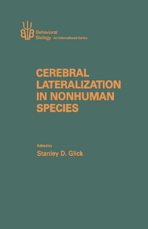 Produktbild: Cerebral Lateralization in Nonhuman Species