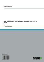 Produktbild: Der Goldtfaden - J&ouml;rg Wickram Textstelle S. 5, 2.23- 7, 2.34