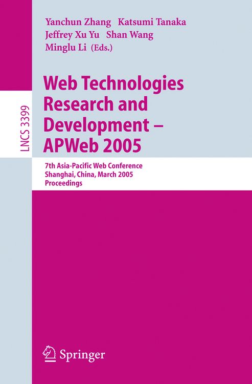 Produktbild: Web Technologies Research and Development - APWeb 2005
