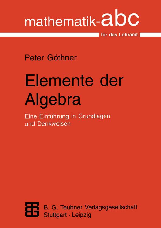 Produktbild: Elemente der Algebra