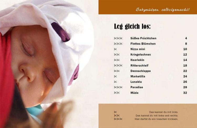 Produktbild: Babym&uuml;tzen selbstgemacht! 10 niedliche Modelle in je 10 Minuten, ganz einfach ohne N&auml;hen