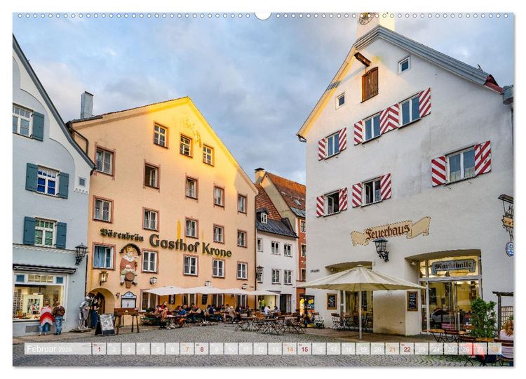 Produktbild: F&uuml;ssen Impressionen (Wandkalender 2026 DIN A2 quer), CALVENDO Monatskalender