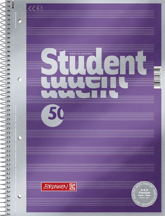 Produktbild: Brunnen Collegeblock A4 Noten Premium