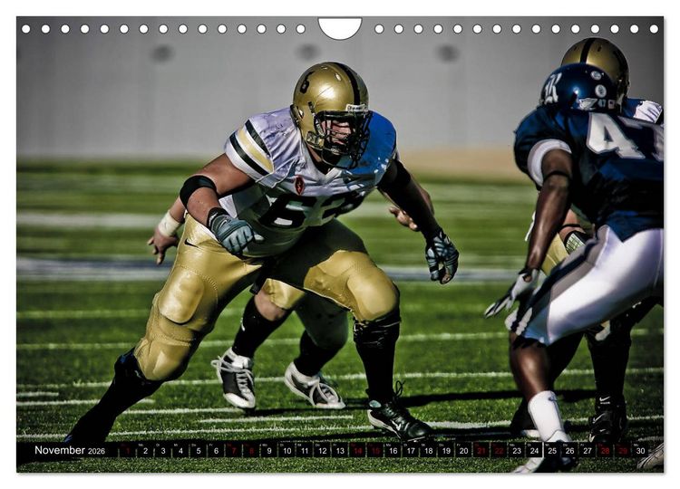 Produktbild: American Football - Athleten (Wandkalender 2026 DIN A4 quer), CALVENDO Monatskalender