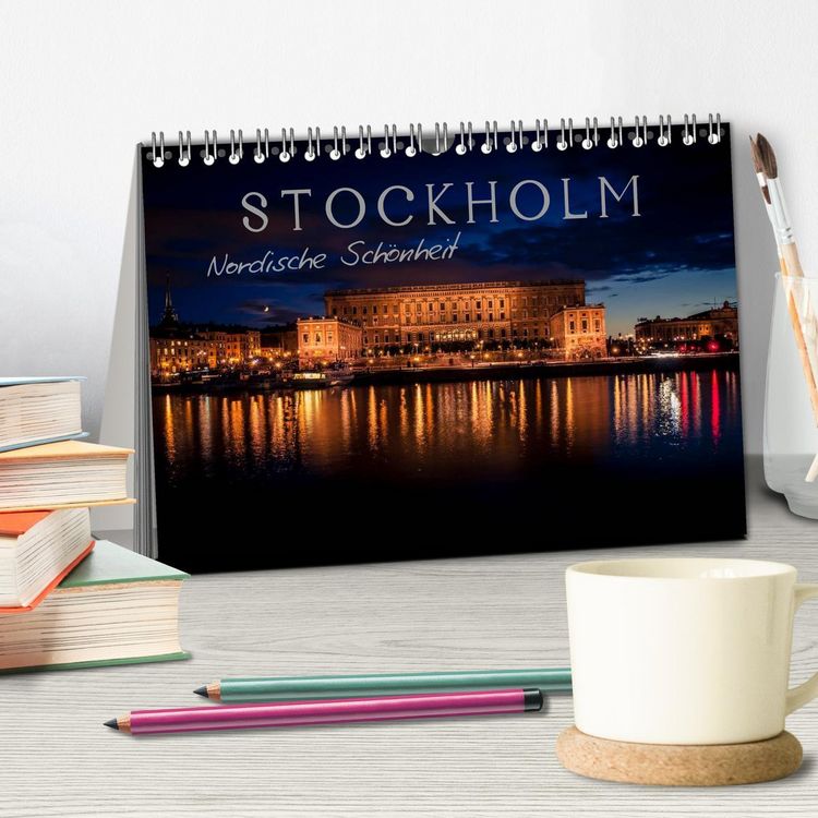 Produktbild: Stockholm - Nordische Sch&ouml;nheit (Tischkalender 2026 DIN A5 quer), CALVENDO Monatskalender