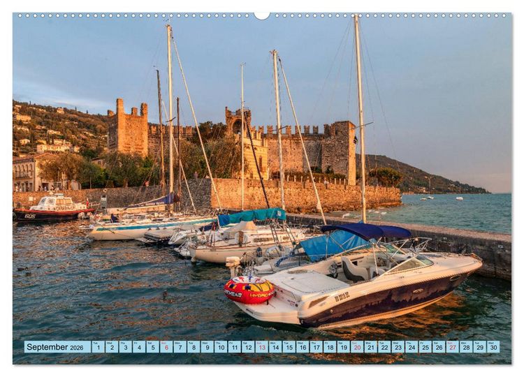 Produktbild: Lake Garda Mediterranean oasis in Northern Italy (High Quality Premium Wall Calendar 2026 DIN A2 landscape),CALVENDO 12 Month Wall Calendar