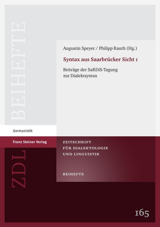 Produktbild: Syntax aus Saarbr&uuml;cker Sicht 1