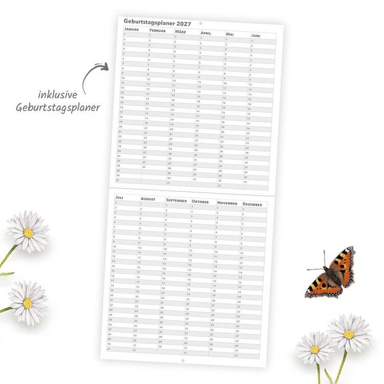 Produktbild: TR&Ouml;TSCH - Brosch&uuml;renkalender Blumenkalender 2027