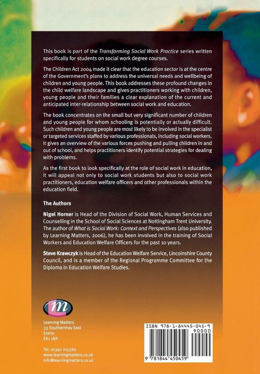 Produktbild: Social Work in Education and Children's Services