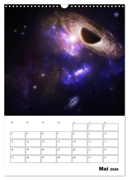 Produktbild: Im Weltraum (Wandkalender 2026 DIN A3 hoch), CALVENDO Monatskalender